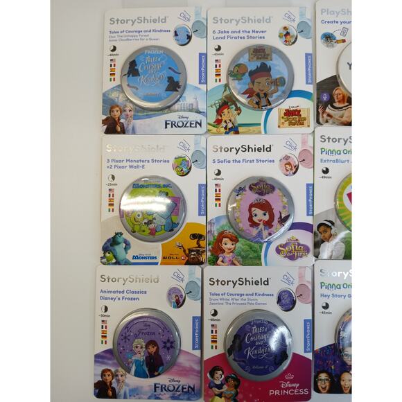 StoryPhones 12 PACK NEW Story Shields Disc Disney Headphones Storytelling SEALED - Picture 2 of 6